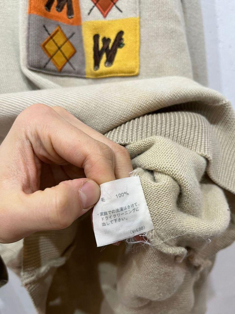 먼싱웨어 골프 퓨어울 니트 Made in JAPAN (L) 7