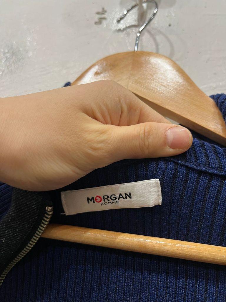 MORGAN HOMME 투웨이 골지 니트집업 6
