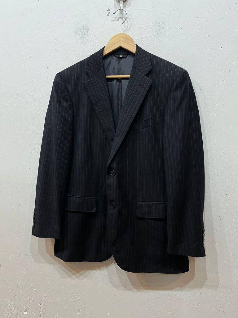 LANVIN 랑방 2B 스트라이프 울 실크 블레이저 자켓 Made in JAPAN 2
