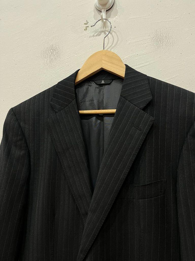 LANVIN 랑방 2B 스트라이프 울 실크 블레이저 자켓 Made in JAPAN 7