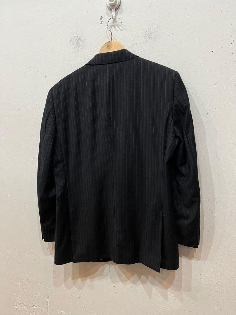 LANVIN 랑방 2B 스트라이프 울 실크 블레이저 자켓 Made in JAPAN 10