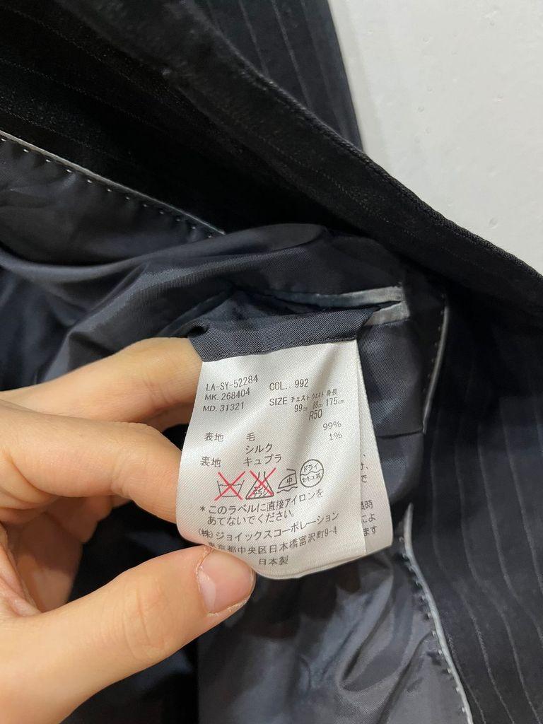 LANVIN 랑방 2B 스트라이프 울 실크 블레이저 자켓 Made in JAPAN 3