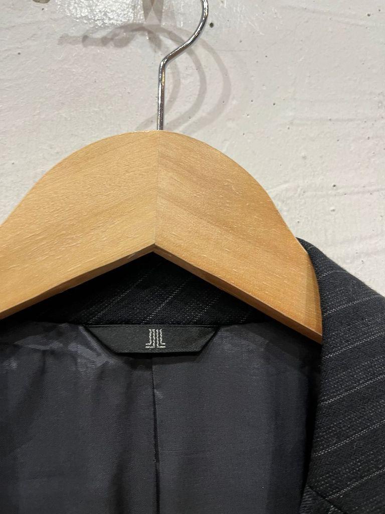 LANVIN 랑방 2B 스트라이프 울 실크 블레이저 자켓 Made in JAPAN 8