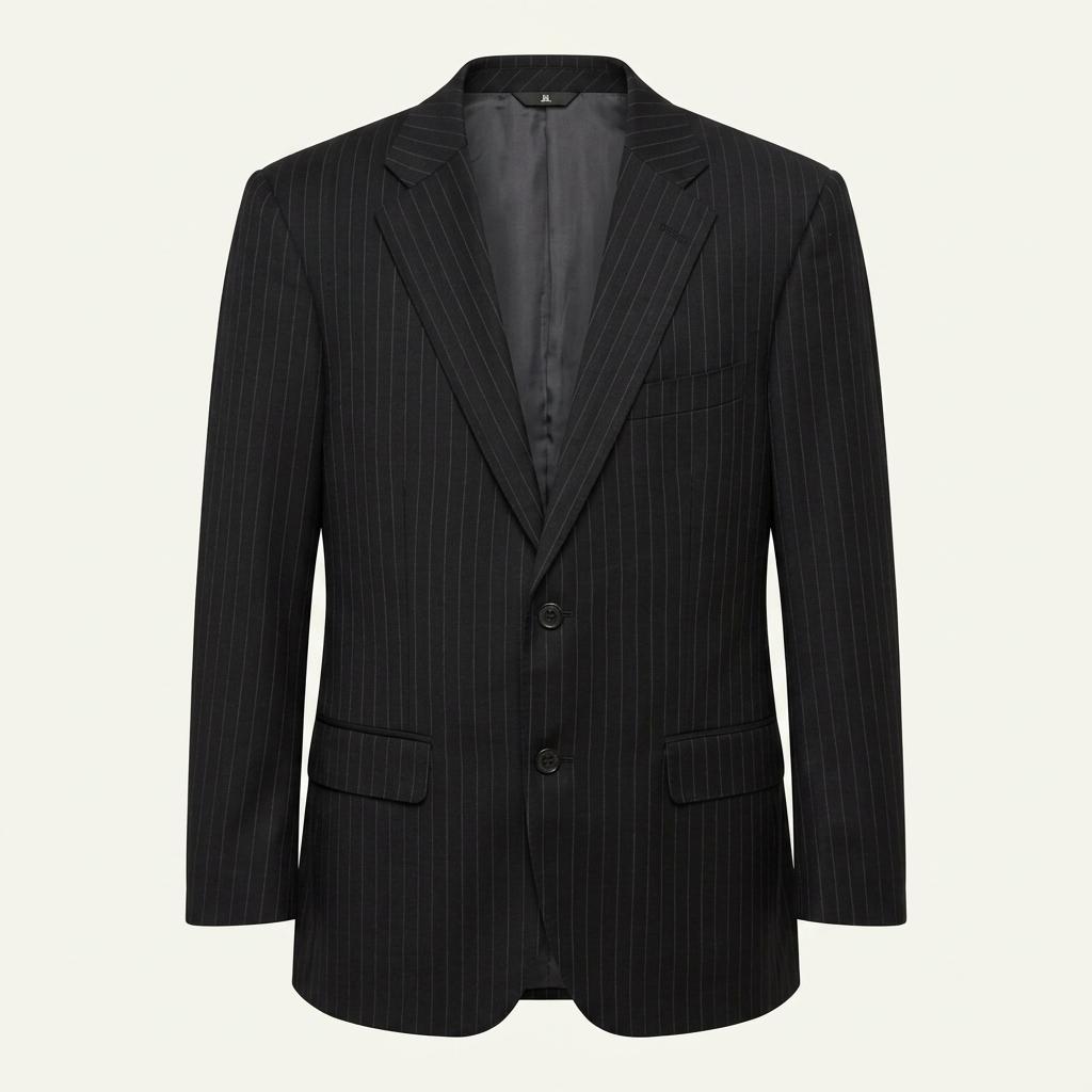 LANVIN 랑방 2B 스트라이프 울 실크 블레이저 자켓 Made in JAPAN 1