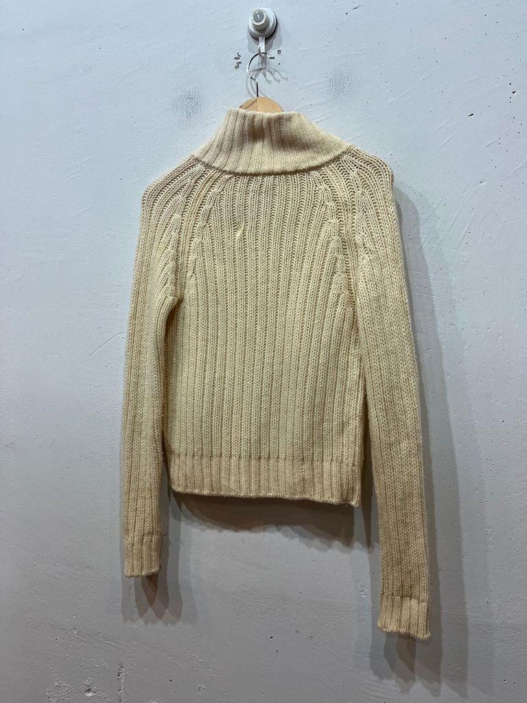 베네통 케이블 울 니트집업 우먼즈 Made in ITALY 6