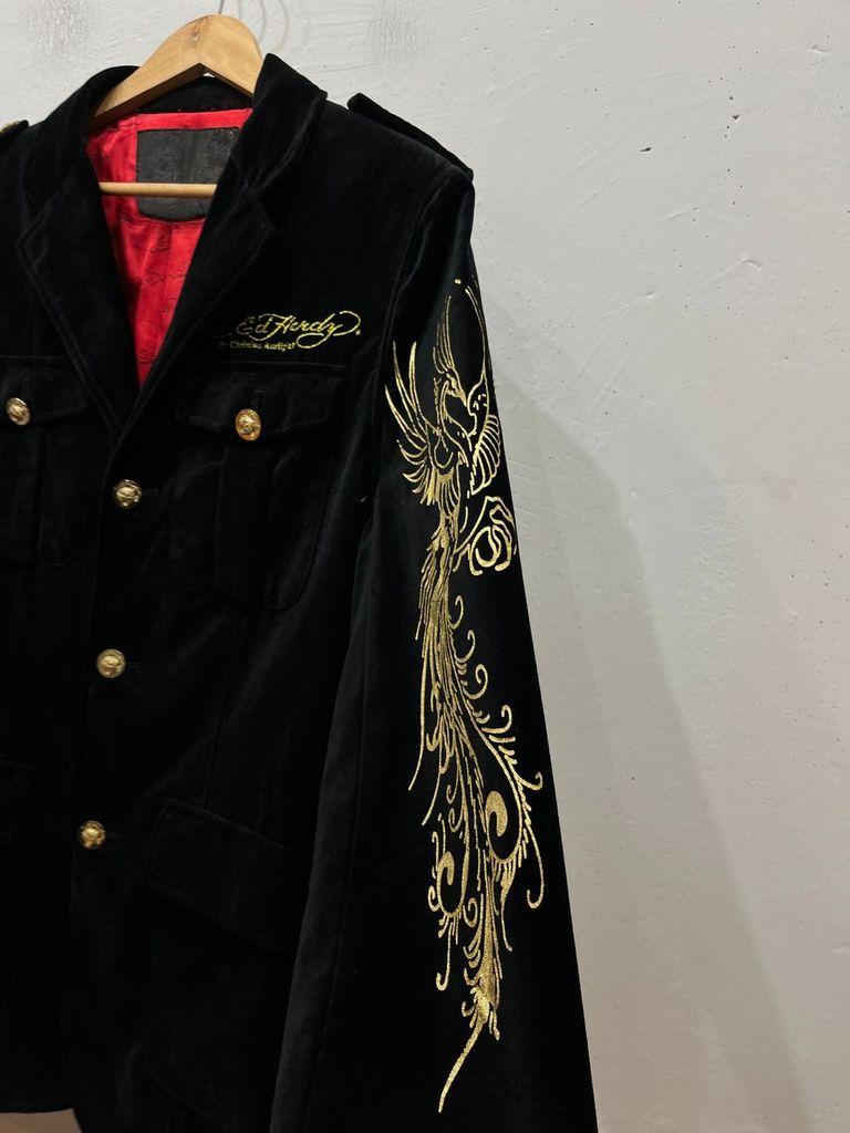 ED HARDY 에드하디 금장 자수 벨벳 자켓 8
