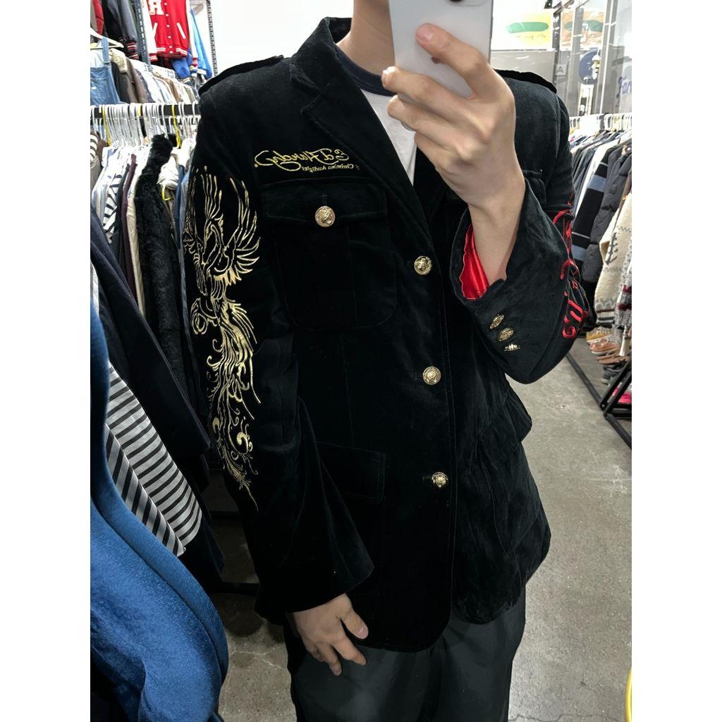 ED HARDY 에드하디 금장 자수 벨벳 자켓 5