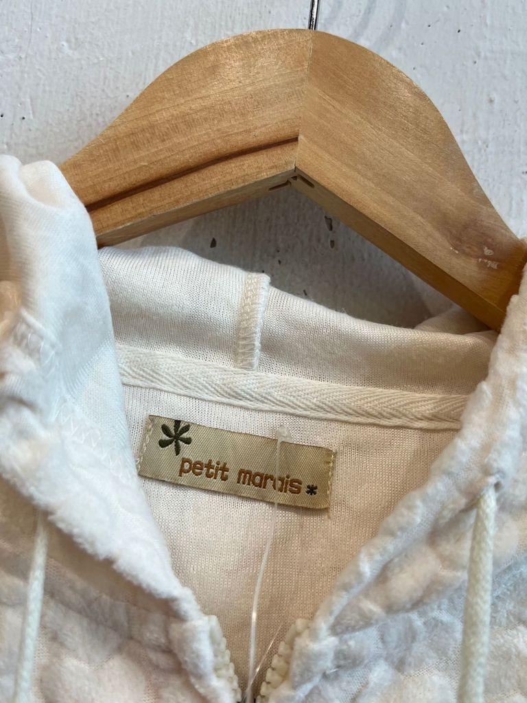 일본빈티지 petit marais 하트 플리스 후드집업 미사용품 6