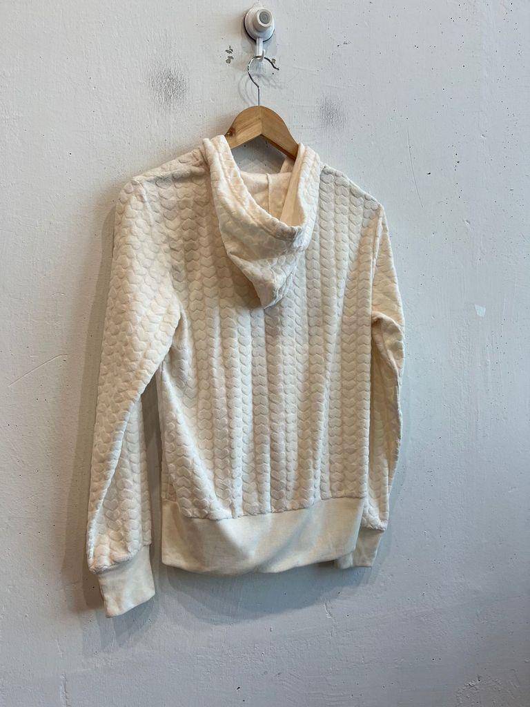 일본빈티지 petit marais 하트 플리스 후드집업 미사용품 4