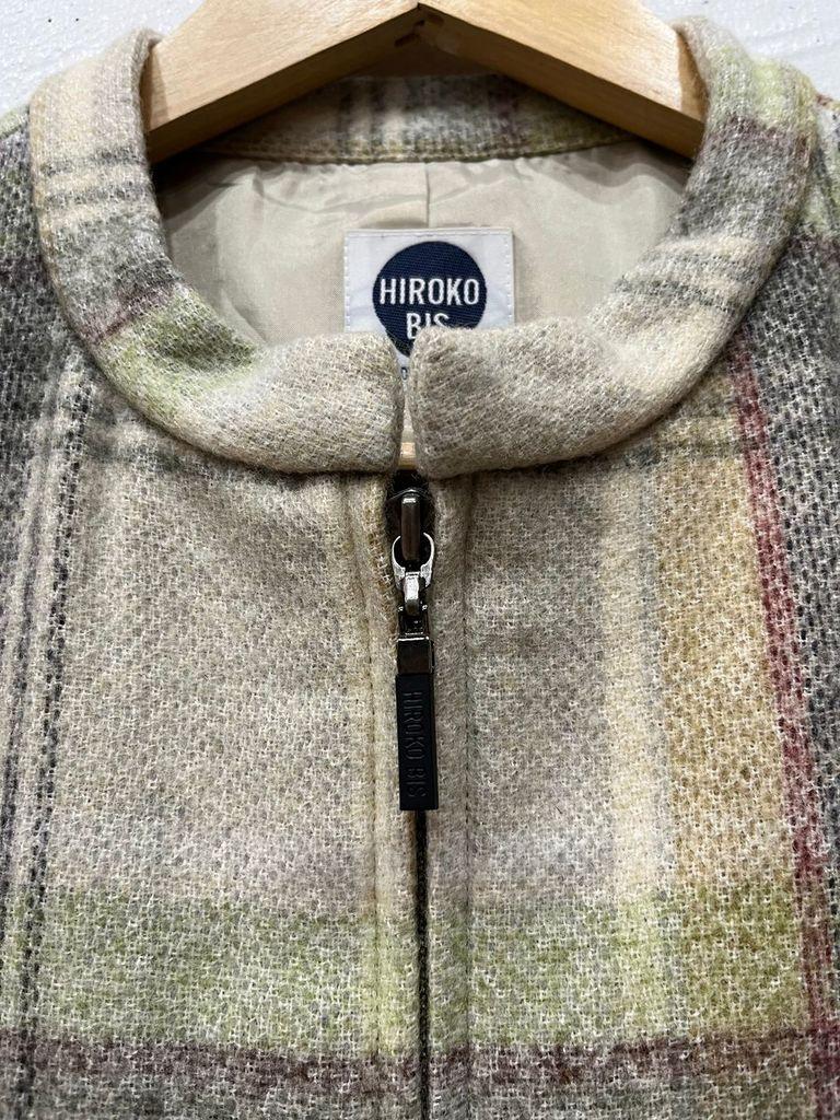 히로코 코시노 히로코비스 울 집업 베스트 조끼 Made in JAPAN 3