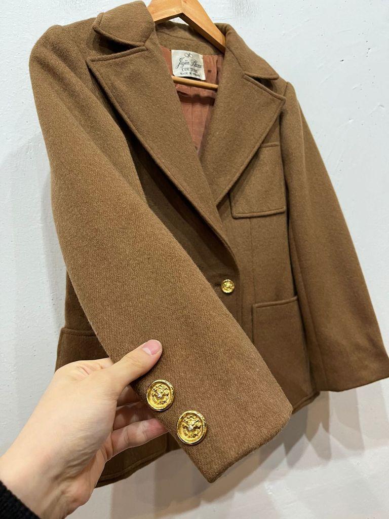 유럽빈티지 Made in FRANCE 금장 울자켓 우먼즈 3