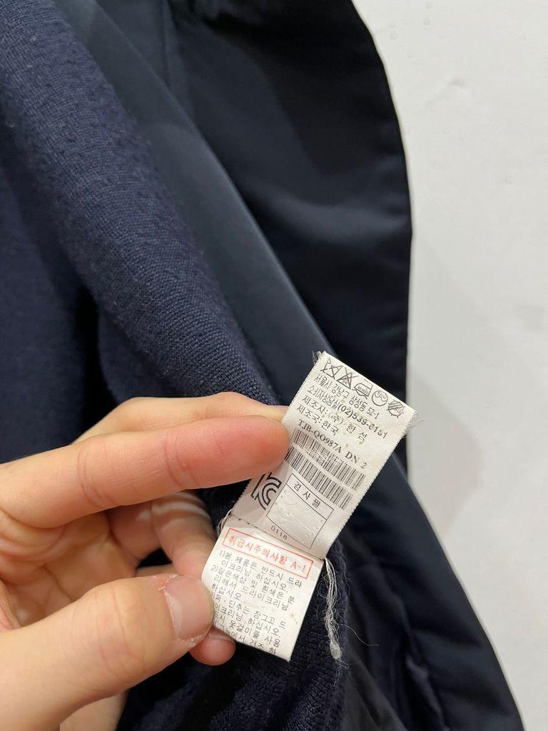 한섬 타임 패디드 점퍼 네이비 9
