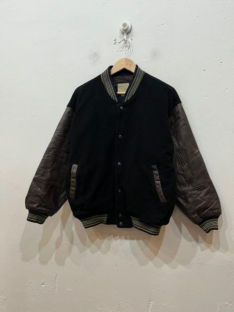 90s Mr.Soro 레더암 바시티 자켓 L 4