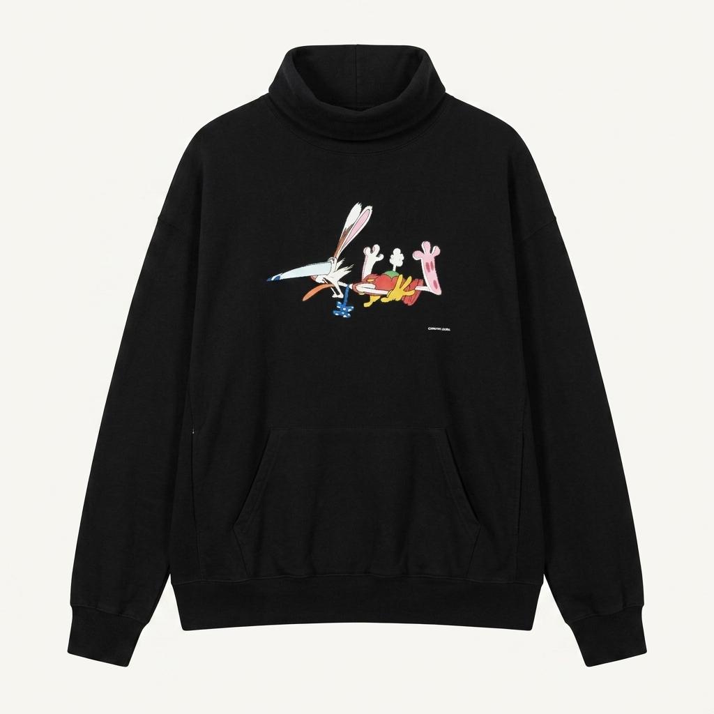 파세타즘 X 디즈니 19AW 로져 래빗 터틀넥 맨투맨 스웻셔츠 1