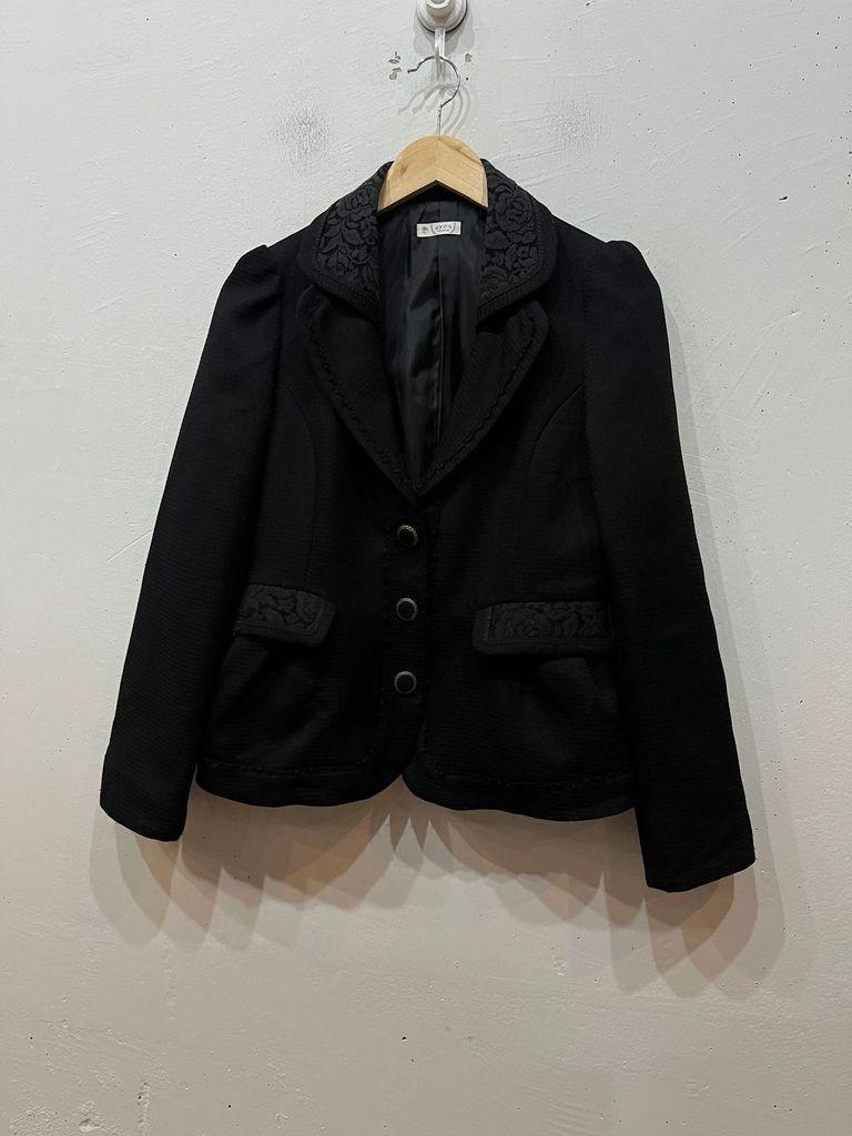 액시즈팜 레이스 블레이저 자켓 블랙 2