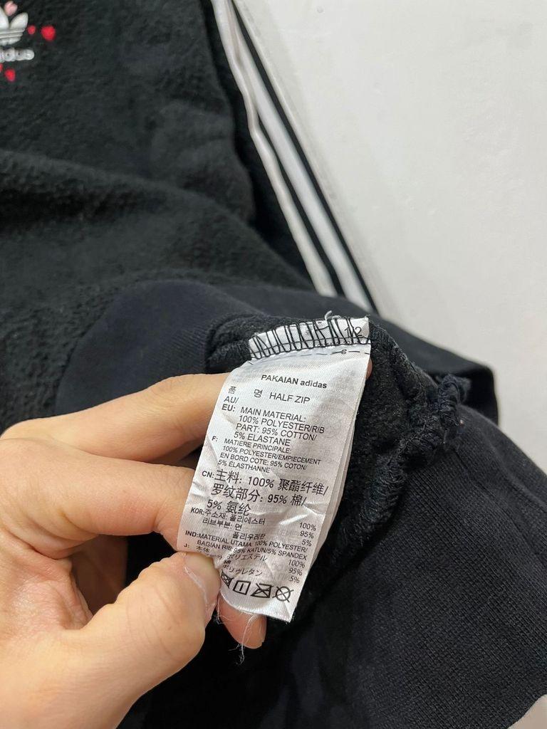 아디다스 하트 파이어버드 풀오버 하프집업 플리스 블랙 6