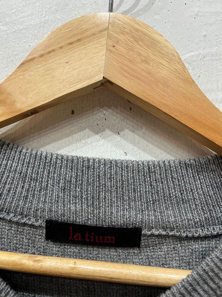 la tium 래빗퍼 트리밍 니트집업 4