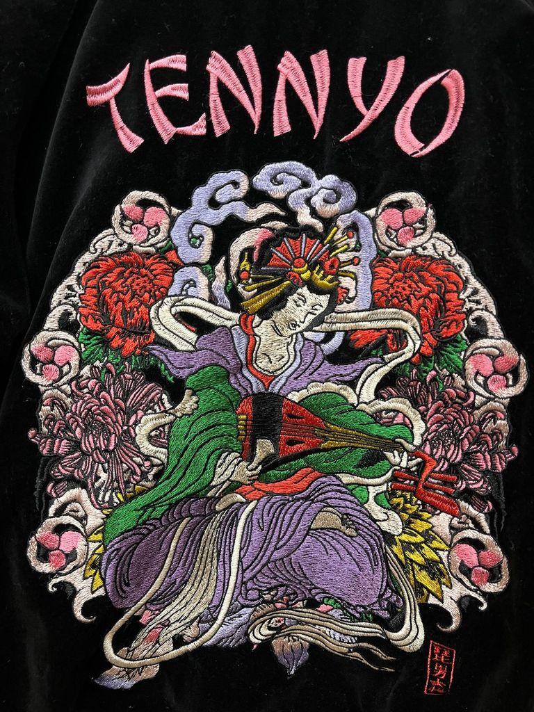 琵男志 리버시블 TENNYO 스컬 자수 스카쟌 9