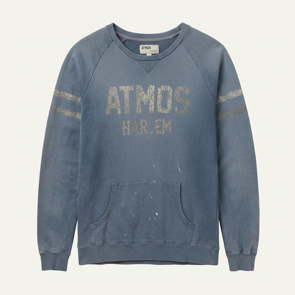 atmos 아트모스 워시드 빈티지 맨투맨 스웻셔츠 1