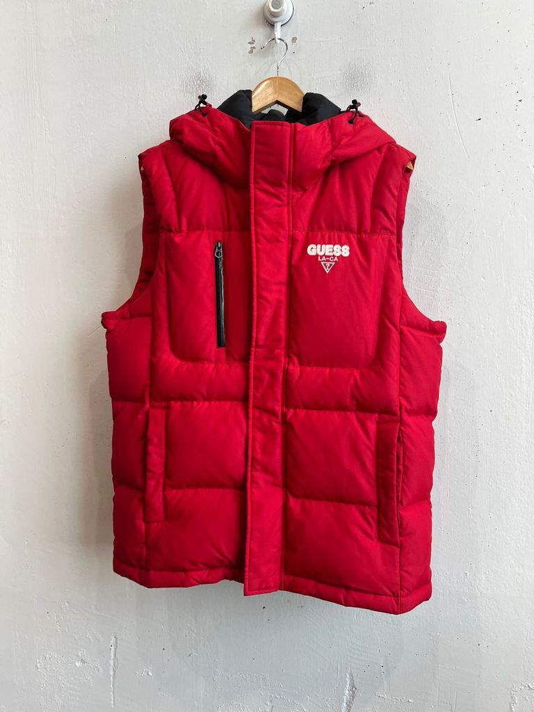게스 덕다운 패딩조끼 XL 2