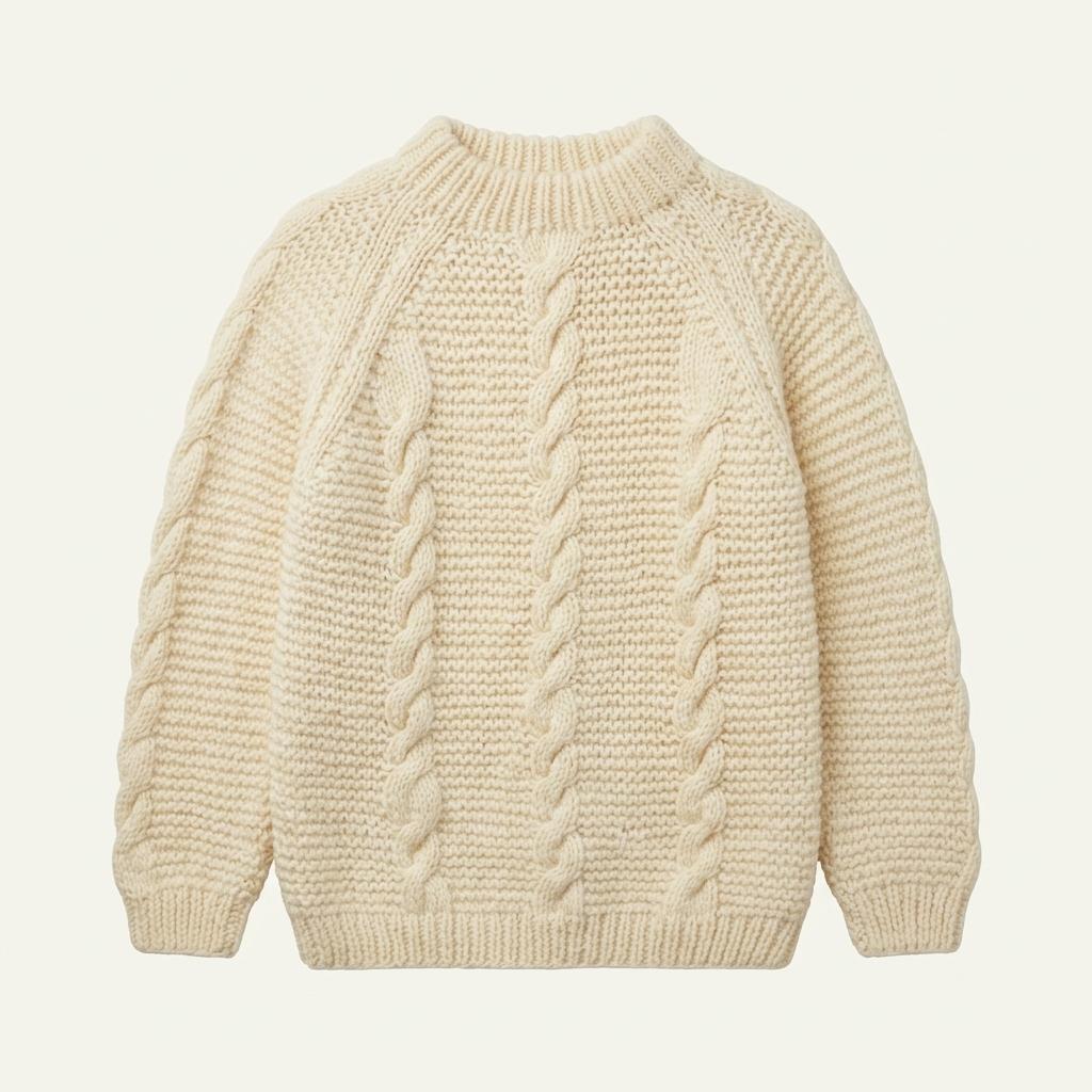 80~90s GREEK KNITWEAR 아란 케이블 울 니트 우먼즈 1