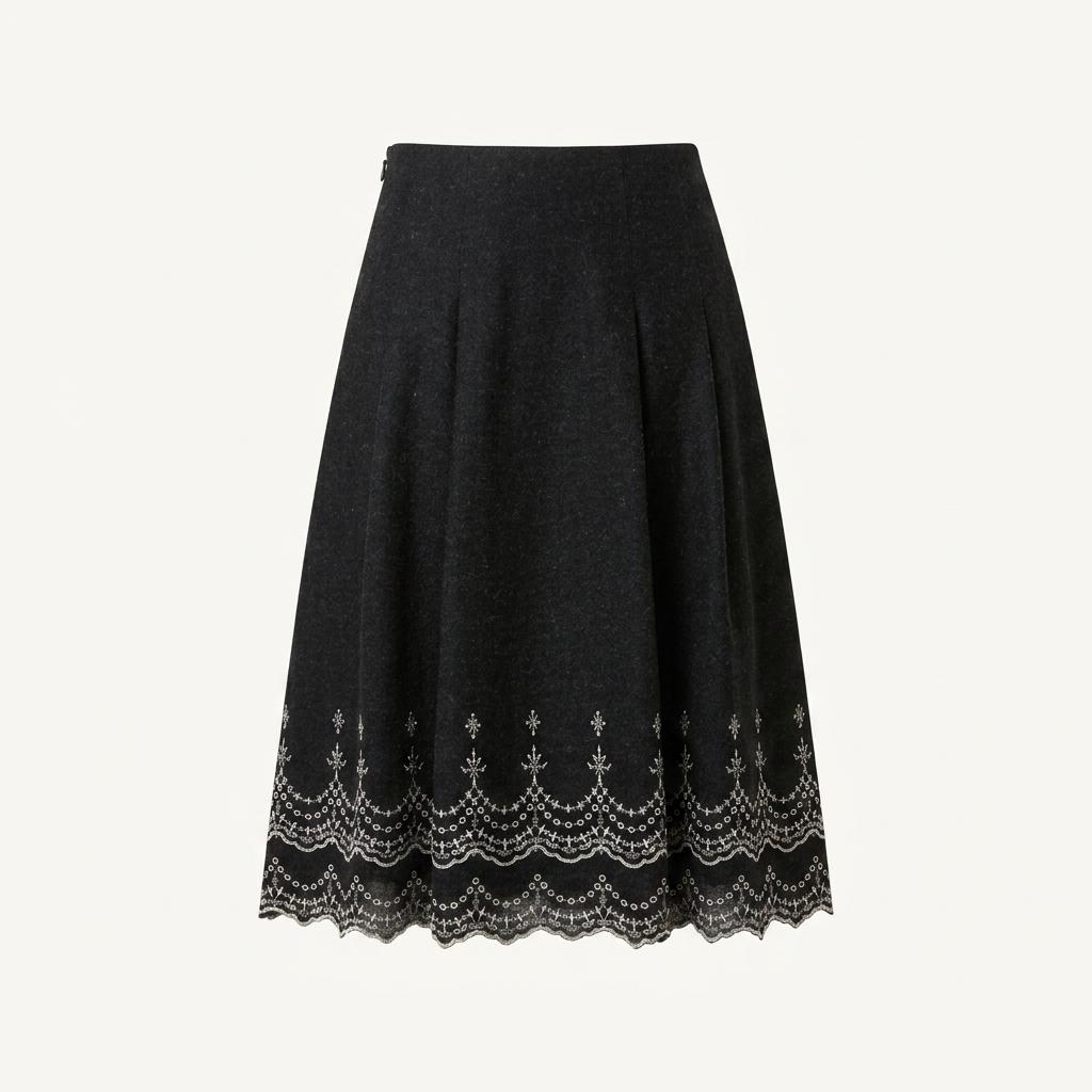 amifur 울 스커트 치마 Made in JAPAN 1