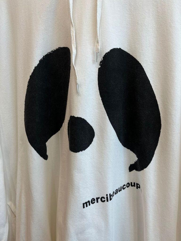 메르시보꾸 루즈핏 후드 원피스 화이트 3