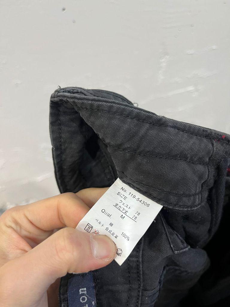 일본빈티지 Halation 워시드 블랙 카고팬츠 8