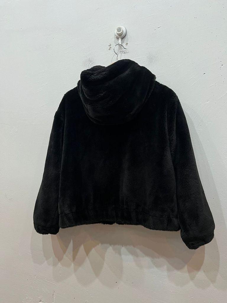 ZARA 자라 플리스 퍼자켓 블랙 6