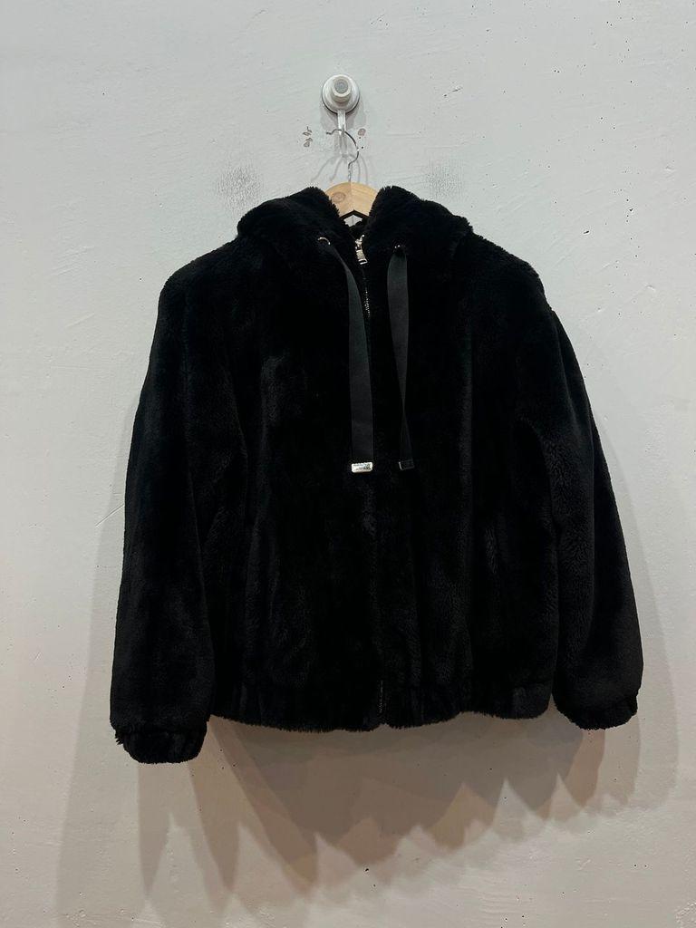 ZARA 자라 플리스 퍼자켓 블랙 2