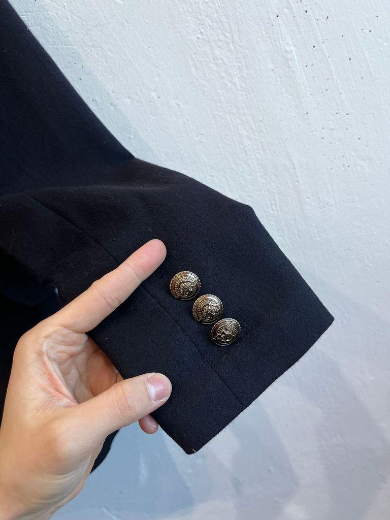 온앤온 금장 더블 울 자켓 네이비 4