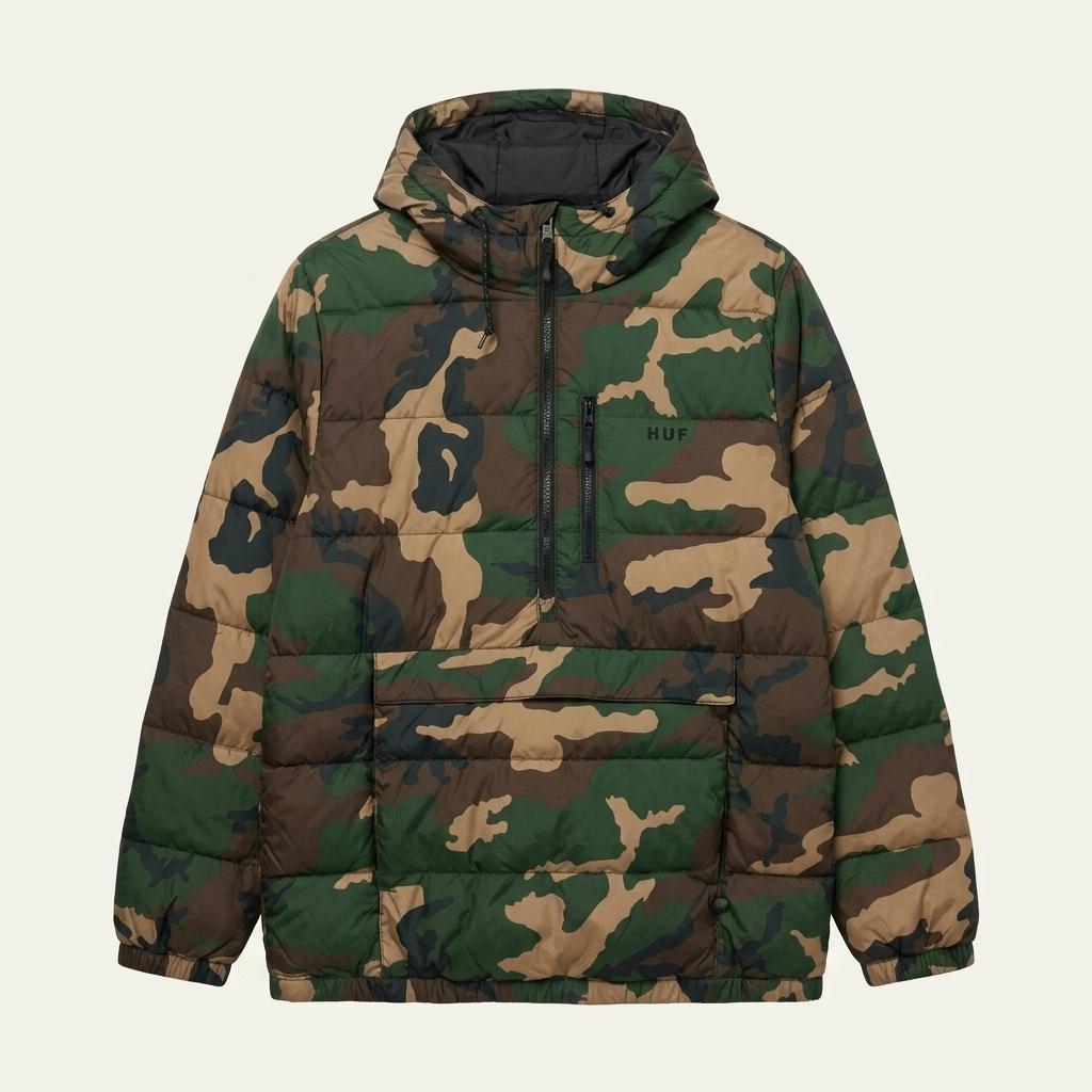 HUF 허프 카모플라쥬 아노락 패딩 L 1