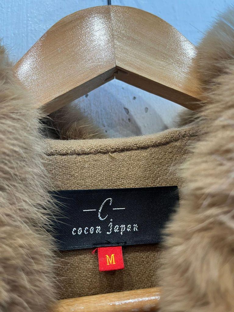 cocon japan 울 캐시미어 퍼 케이프 6