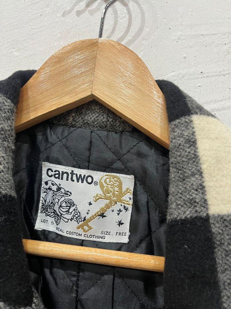 일본빈티지 CANTWO 체크 울 바이커 자켓 우먼즈 7