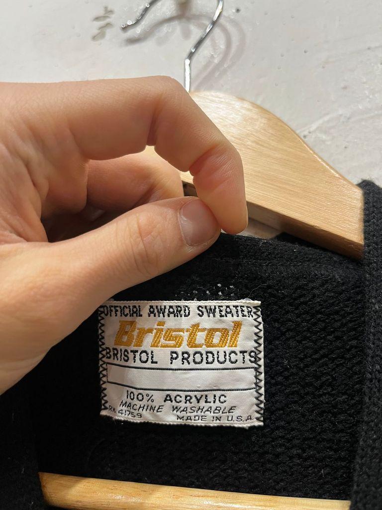 60s Bristol 레터맨 아크릴 가디건 Made in USA 4