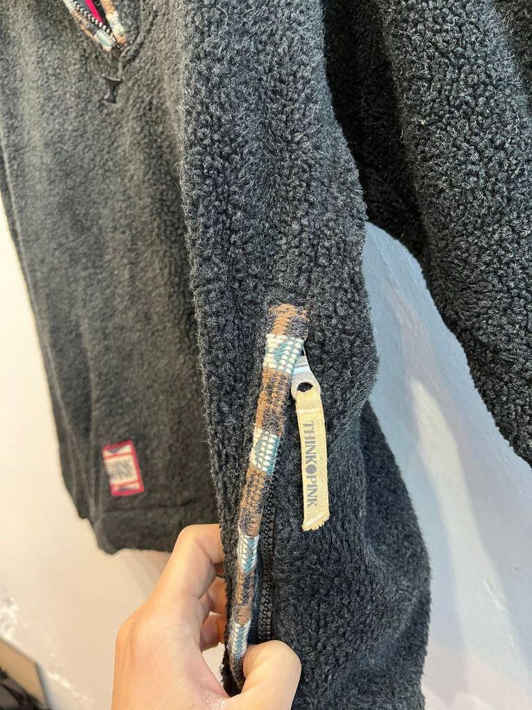 THINKPINK 에스닉 반집업 풀오버 플리스 Made in ITALY 9