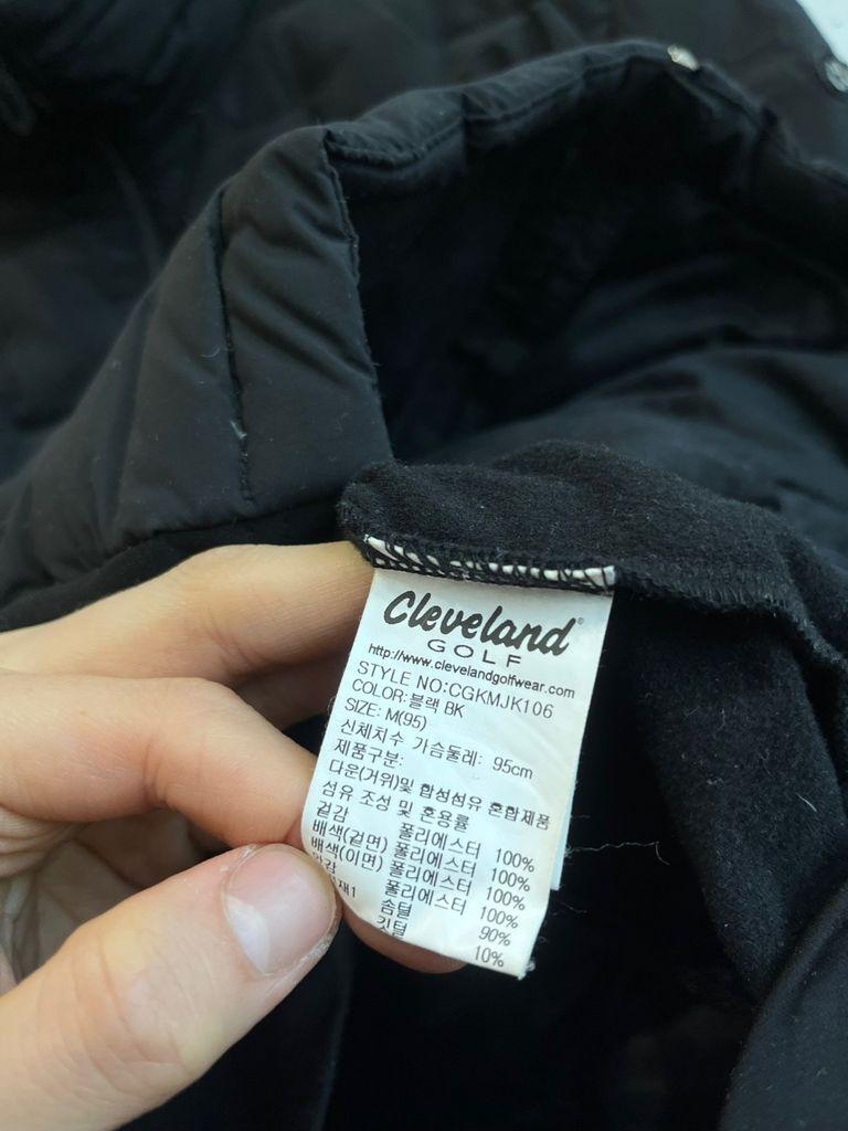 클리브랜드 골프 구스다운 패딩 자켓 블랙 95 7