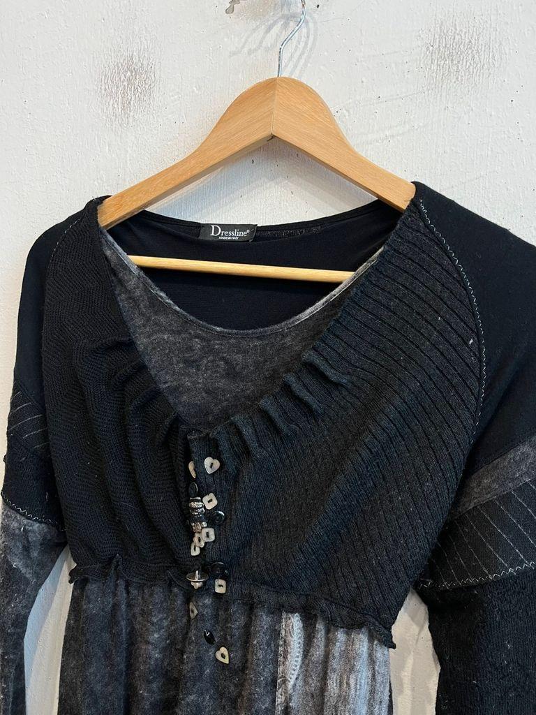 유럽빈티지 Dressline 레이어드 울 원피스 Made in ITALY 3