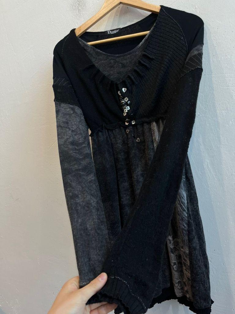 유럽빈티지 Dressline 레이어드 울 원피스 Made in ITALY 6