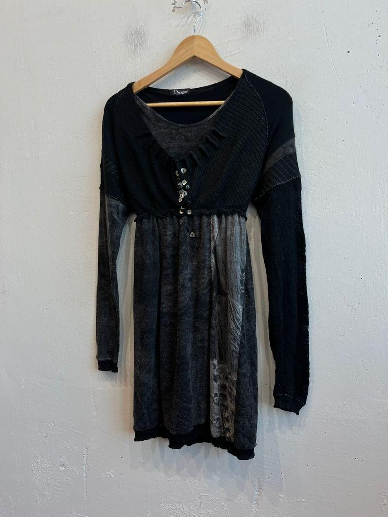 유럽빈티지 Dressline 레이어드 울 원피스 Made in ITALY 2