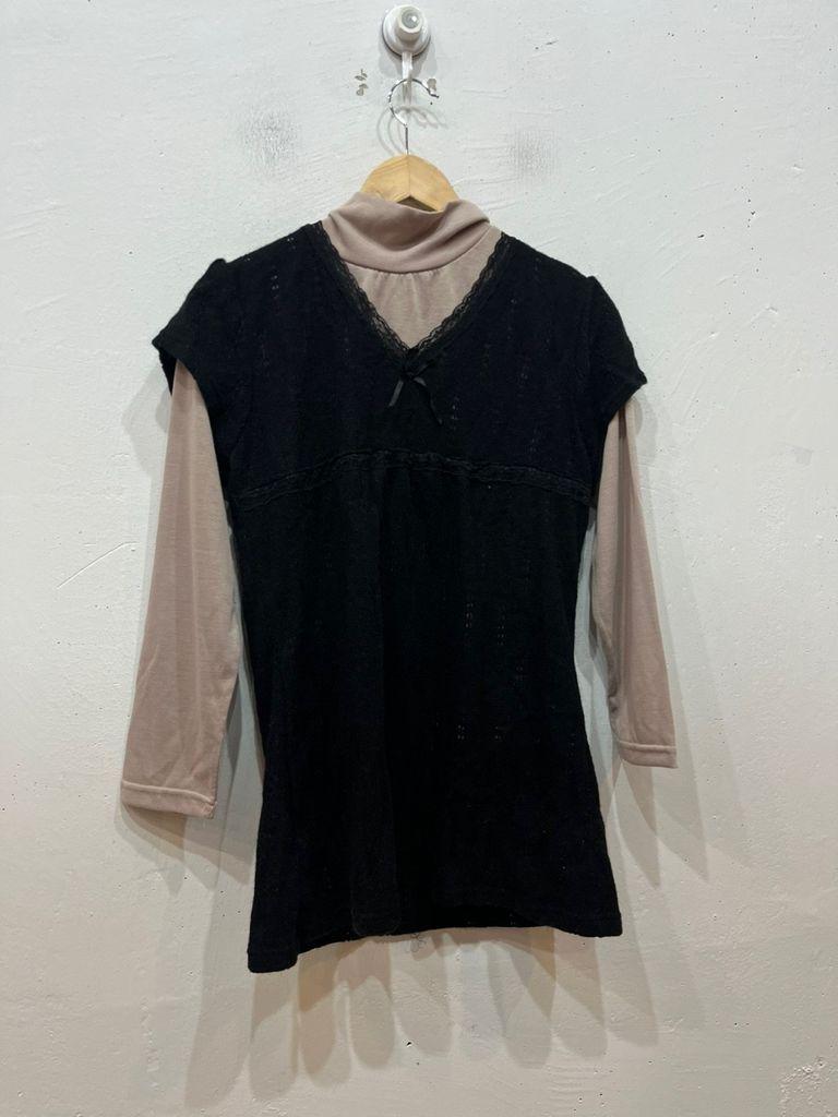 DEUXIEME BEAU JPN 모리 크로쉐 롱슬리브 세트 2