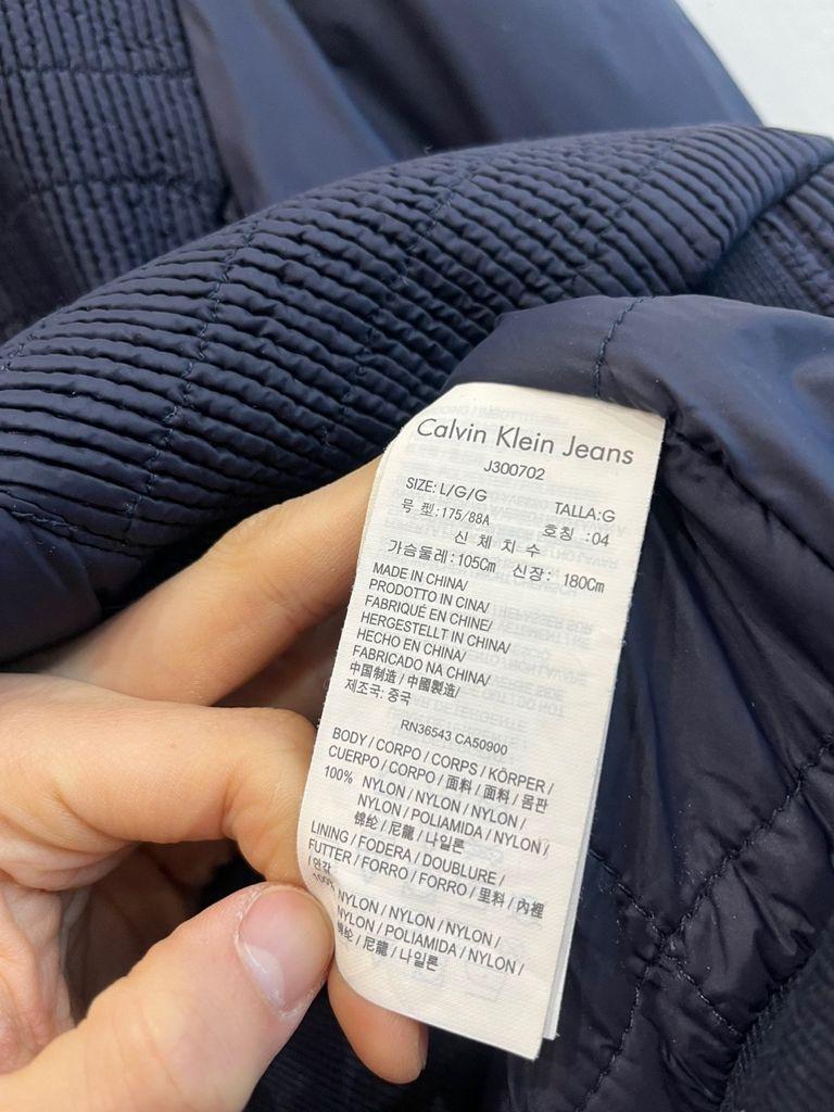 캘빈클라인 패디드 봄버자켓 네이비 L 8