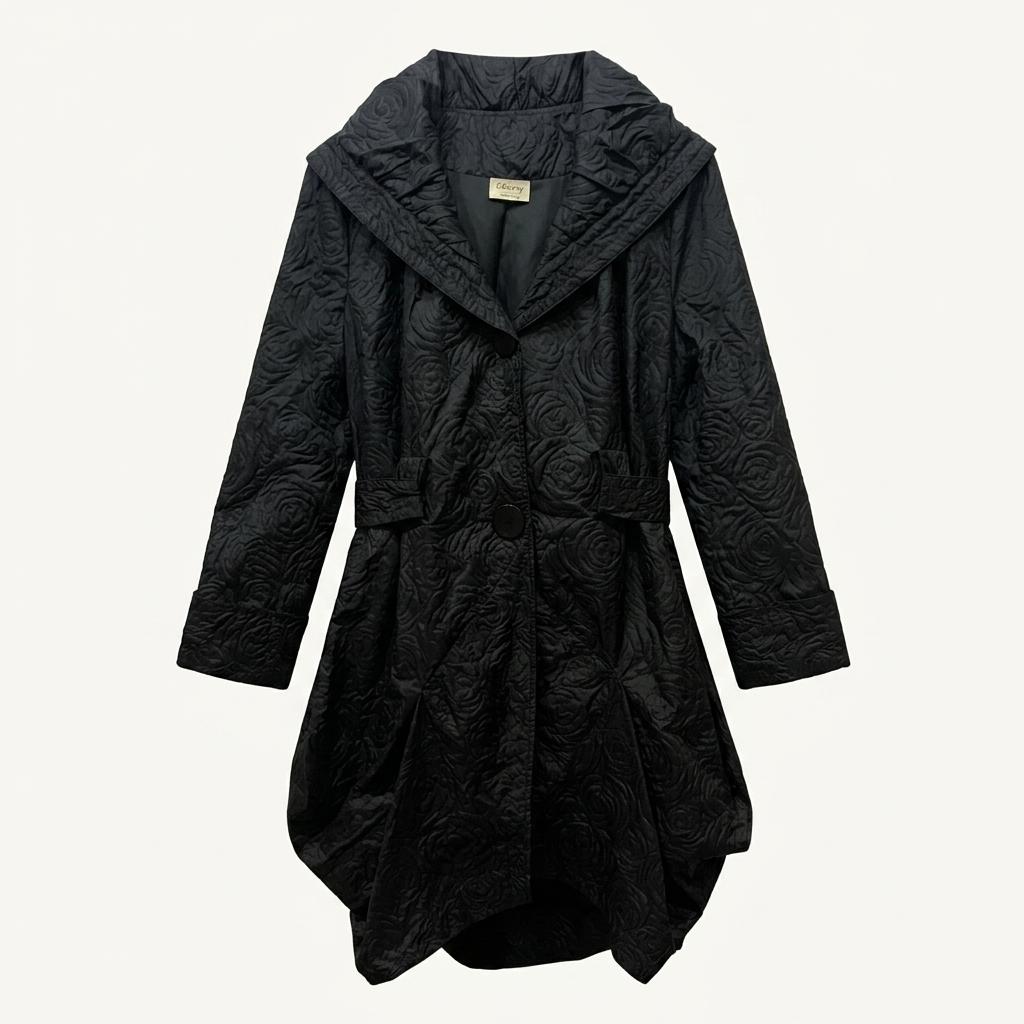 유럽빈티지 Cheerly 로즈패턴 트렌치 코트 Made in ITALY 1