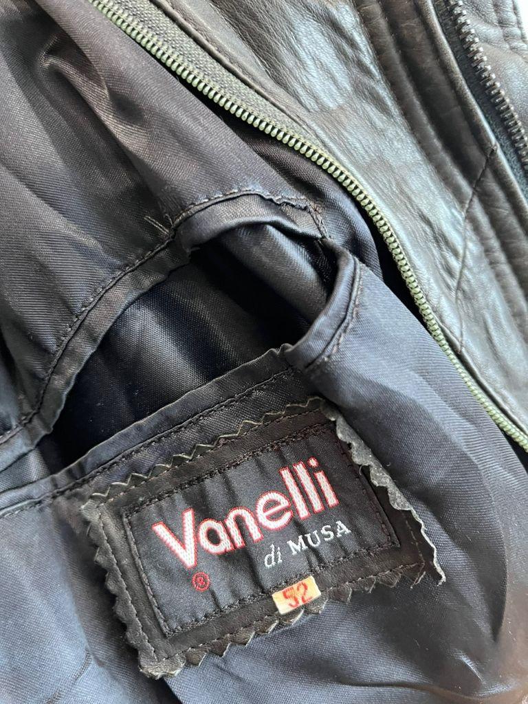 Vanelli 레더 봄버자켓 11