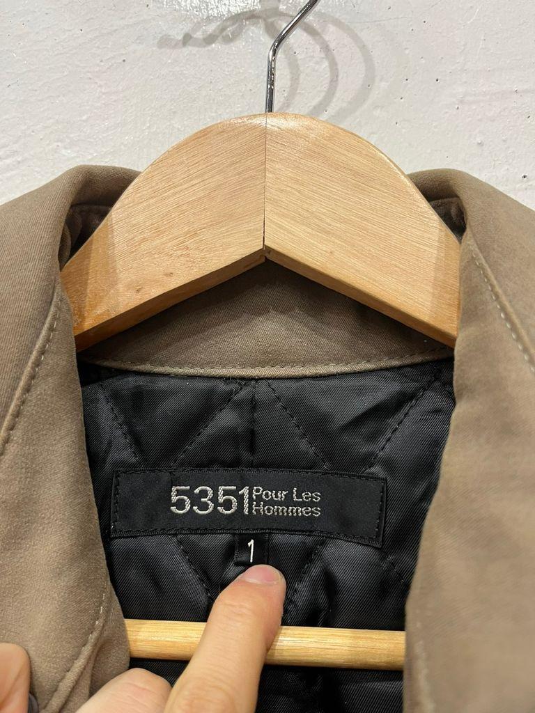 5351 Pour Les Hommes 양가죽 트리밍 몰스킨 밀리터리 자켓 8