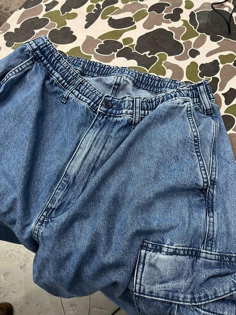 GU 데님 카고 벌룬팬츠 M 4