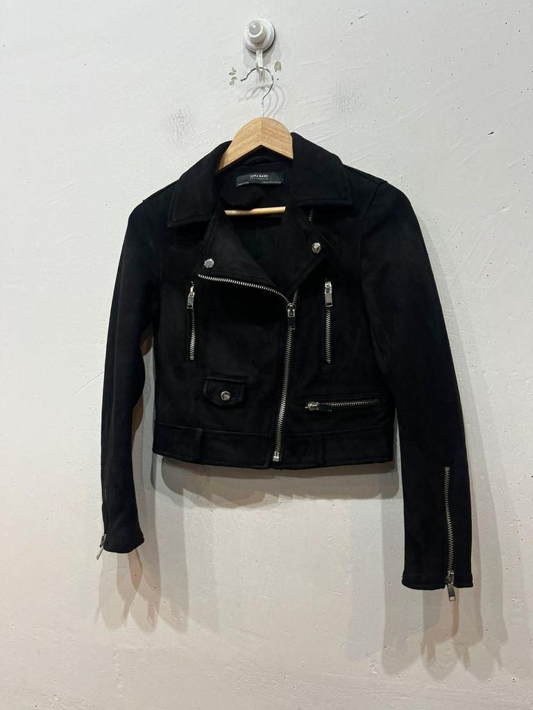 ZARA 자라 스웨이드 크롭 바이커 자켓 우먼즈 2
