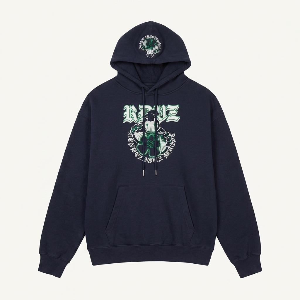 RDVZ 알디브이제트 아플리케 후드 네이비 M 1