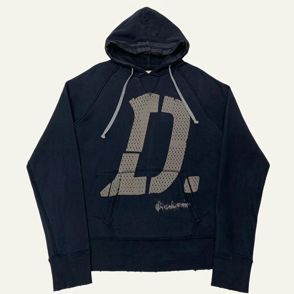 DIESEL 디젤 데미지 후드티 (L) 1