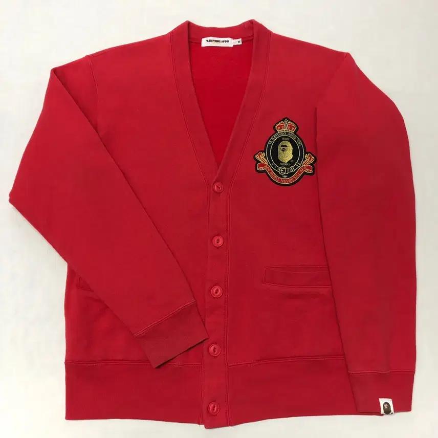 BAPE 베이프 패치 브이넥 가디건 (M) 2